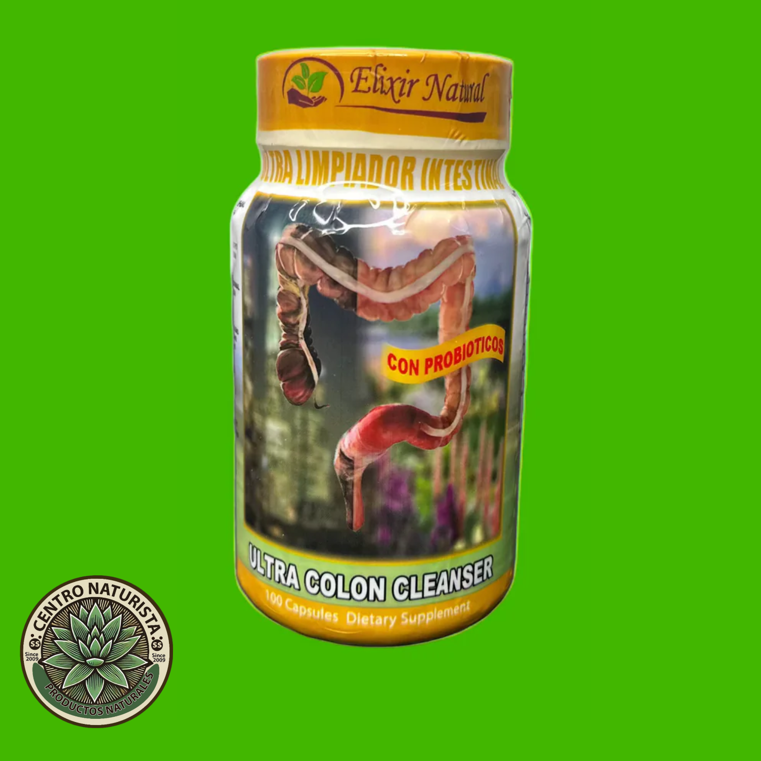 Ultra Colon Cleanser con Probióticos – Suplemento Alimenticio Natural