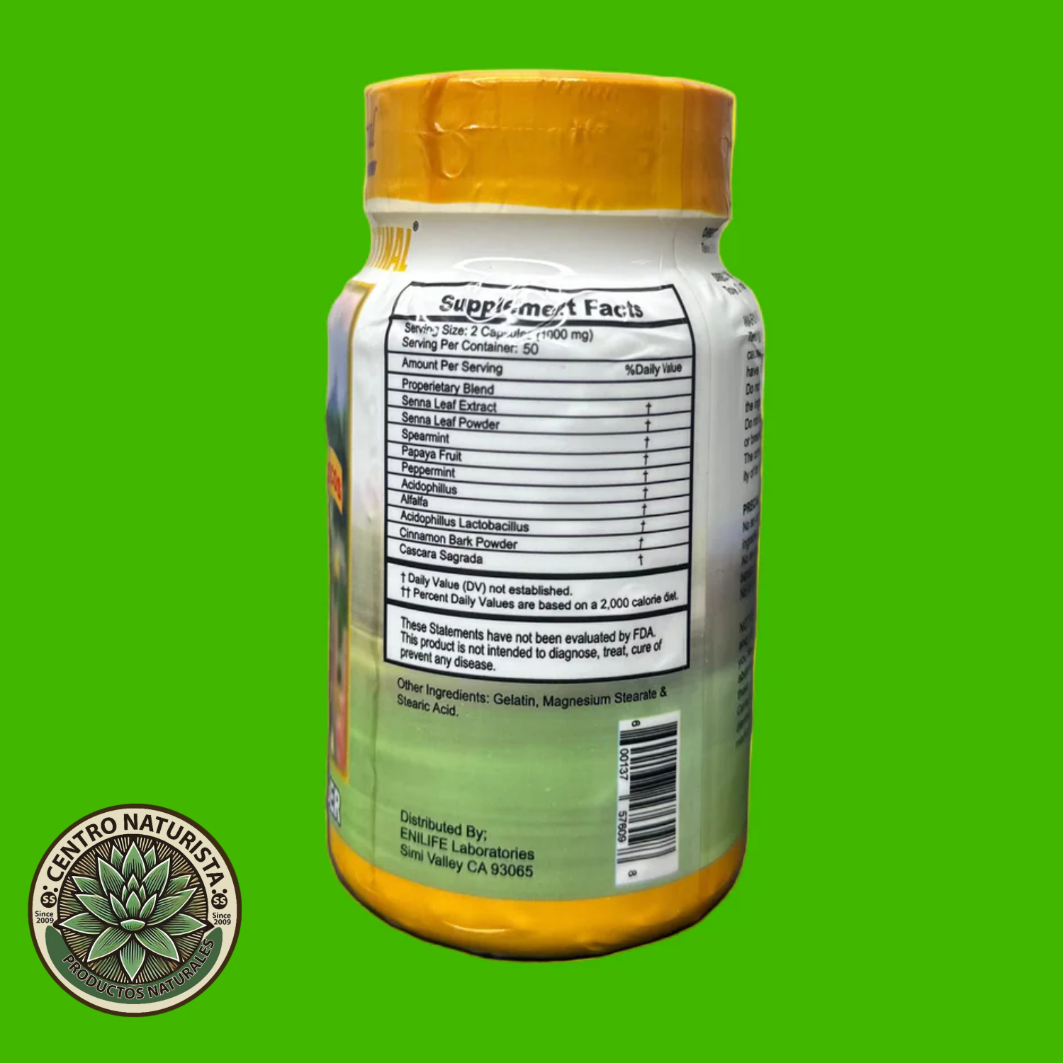 Ultra Colon Cleanser con Probióticos – Suplemento Alimenticio Natural