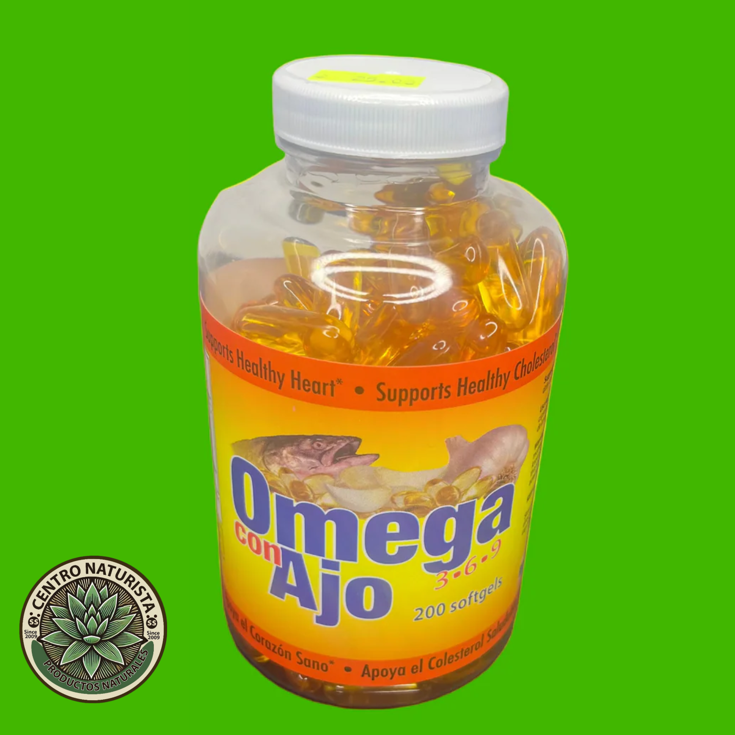 Omega con Ajo 3-6-9 – Suplemento Alimenticio Natural