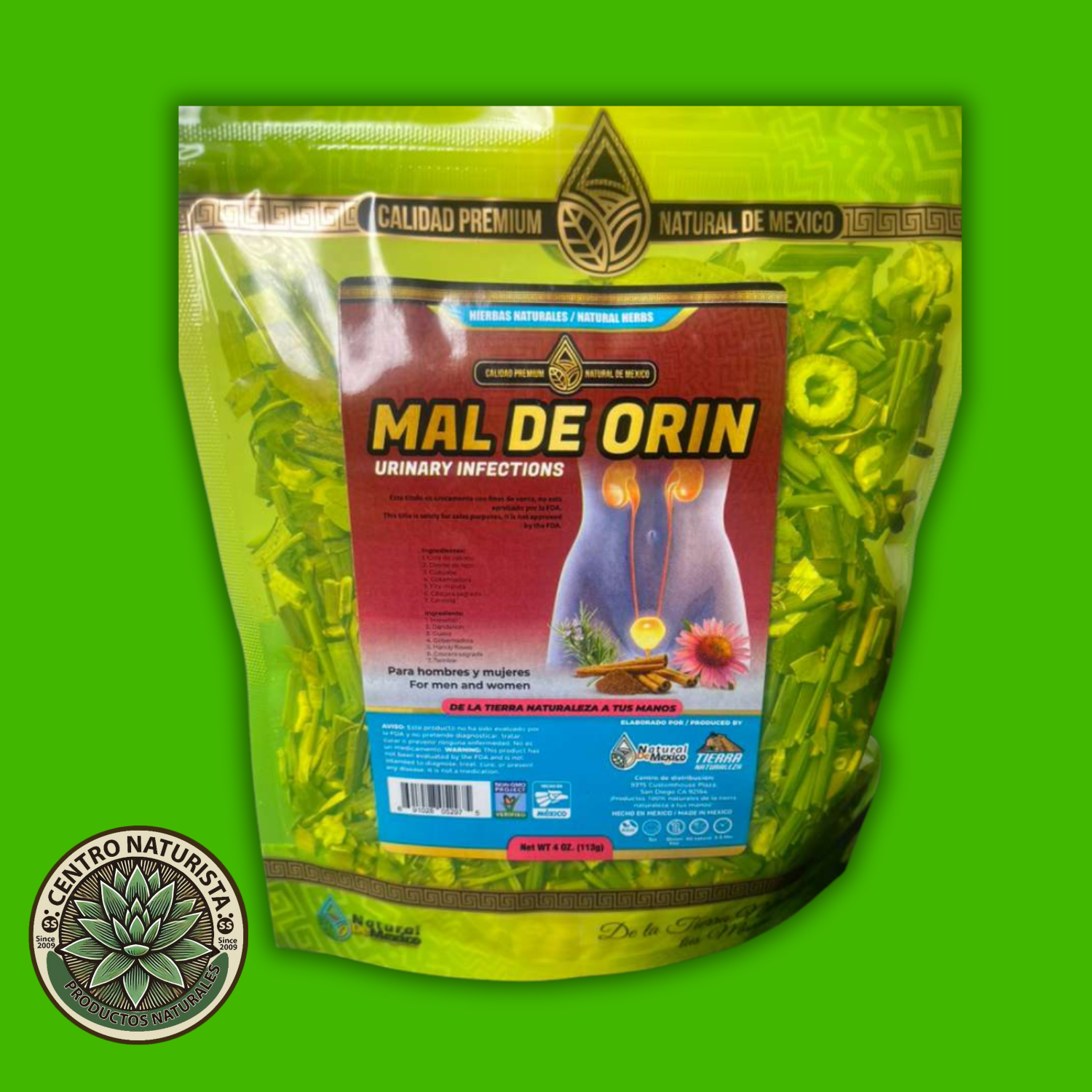 Mal de Orín - té de hierbas naturales